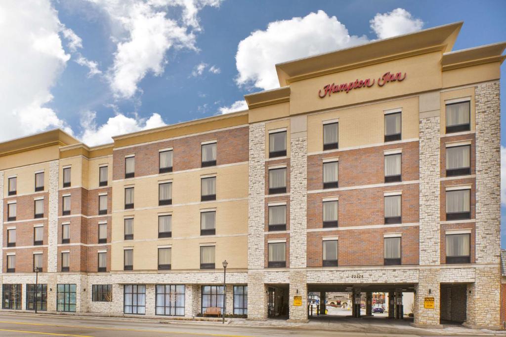 a rendering of the exterior of a hotel at Hampton Inn by Hilton Detroit Dearborn, MI in Dearborn