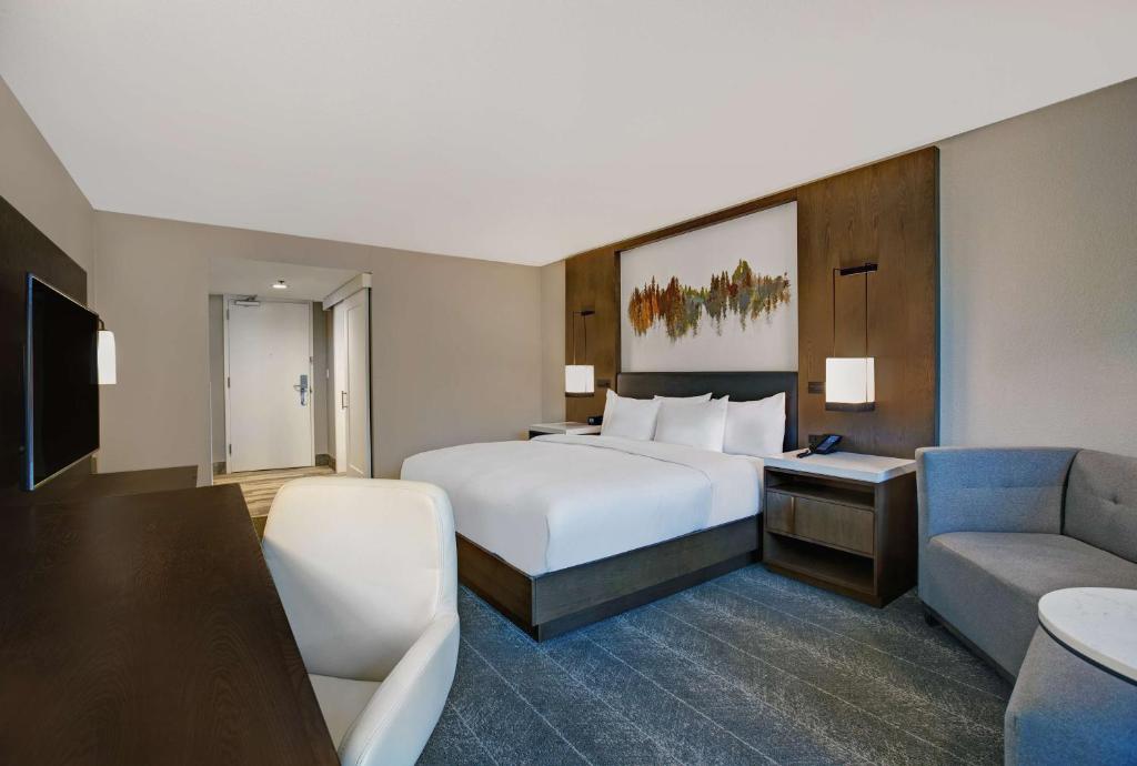 Hilton Peachtree City Atlanta Hotel & Conference Center - King Room Met Uitzicht Op Het Zwembad