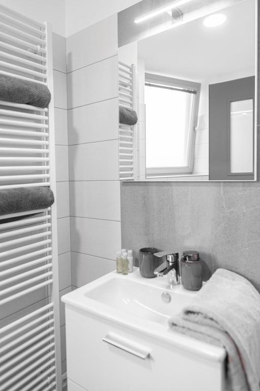 Koupelna v ubytování Samoobslužné Apartmány Evičenstvo