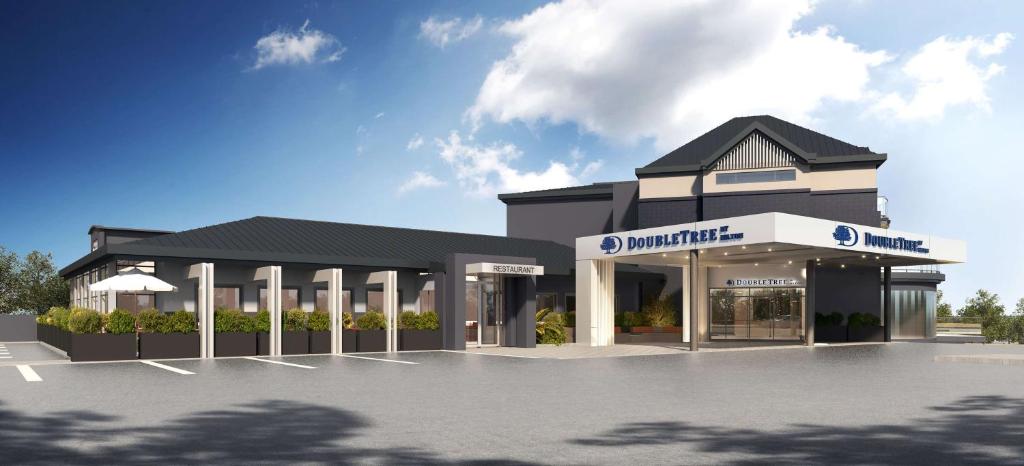 a rendering of the front of a building at Doubletree By Hilton West Kelowna in West Kelowna