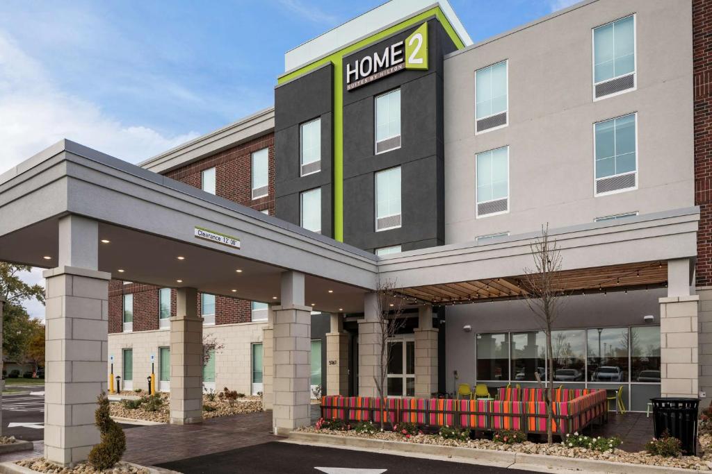 a rendering of the front of a hotel at Home2 Suites By Hilton Dayton Centerville in Centerville