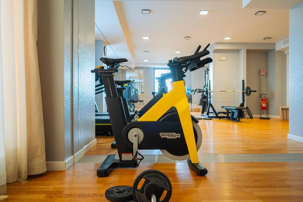 Fitnes oz. oprema za telovadbo v nastanitvi Parco Dei Principi Hotel Congress & SPA