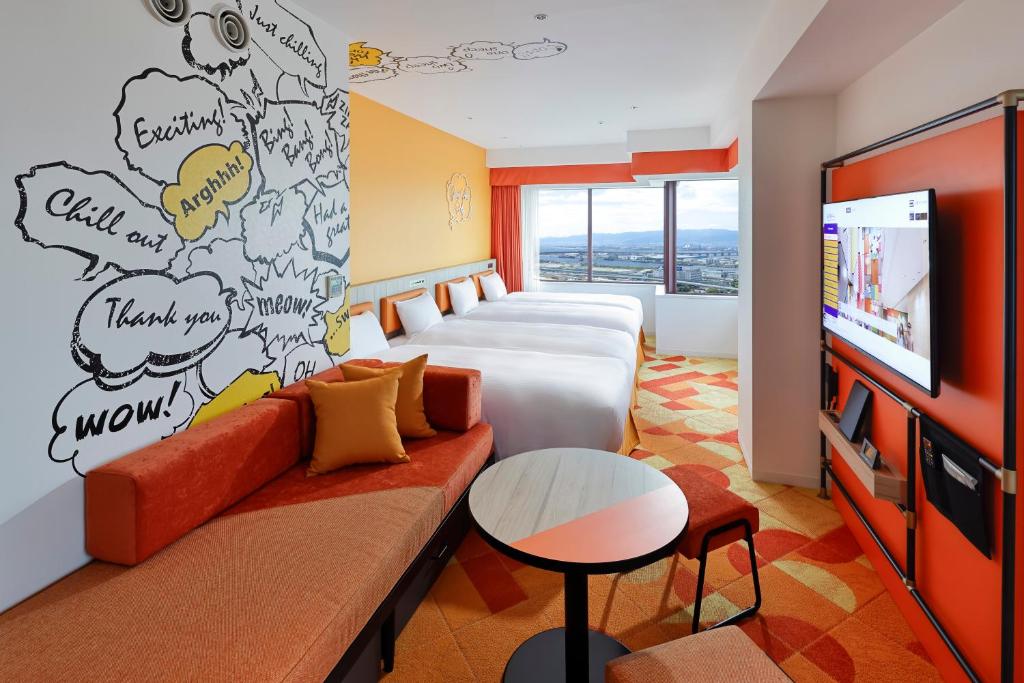 TV a/nebo společenská místnost v ubytování Hotel Kintetsu Universal City