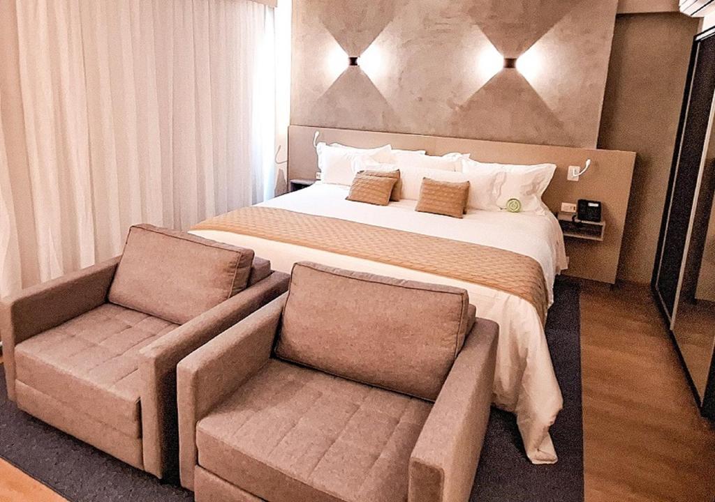 Uma área de estar em eSuites Virgínia Luxemburgo