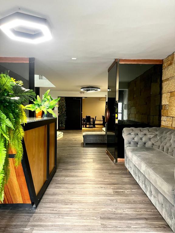 Kuchyň nebo kuchyňský kout v ubytování Orbe Hotel Medellín