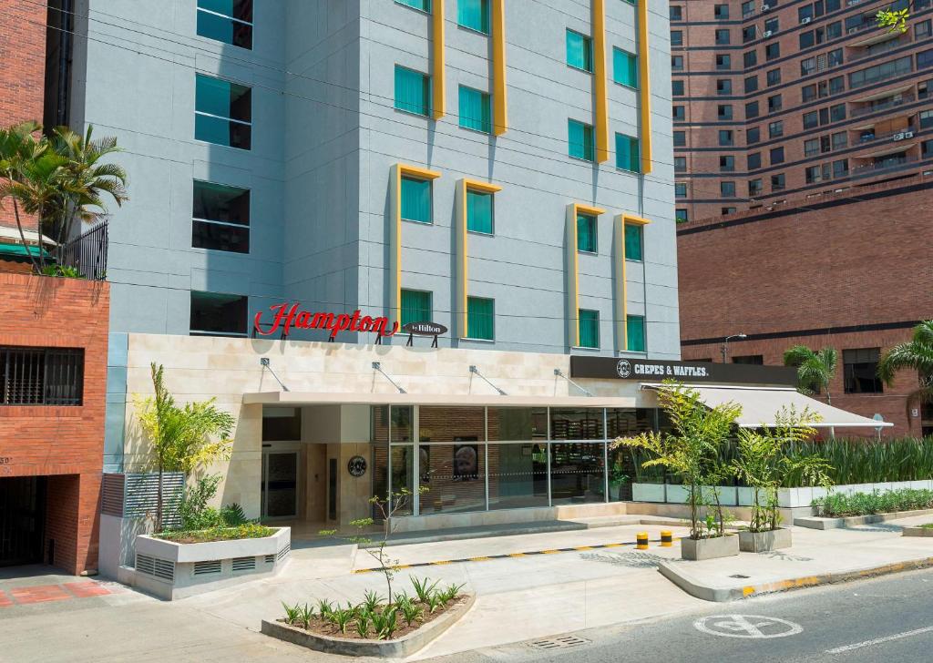 El edificio en el que está el hotel