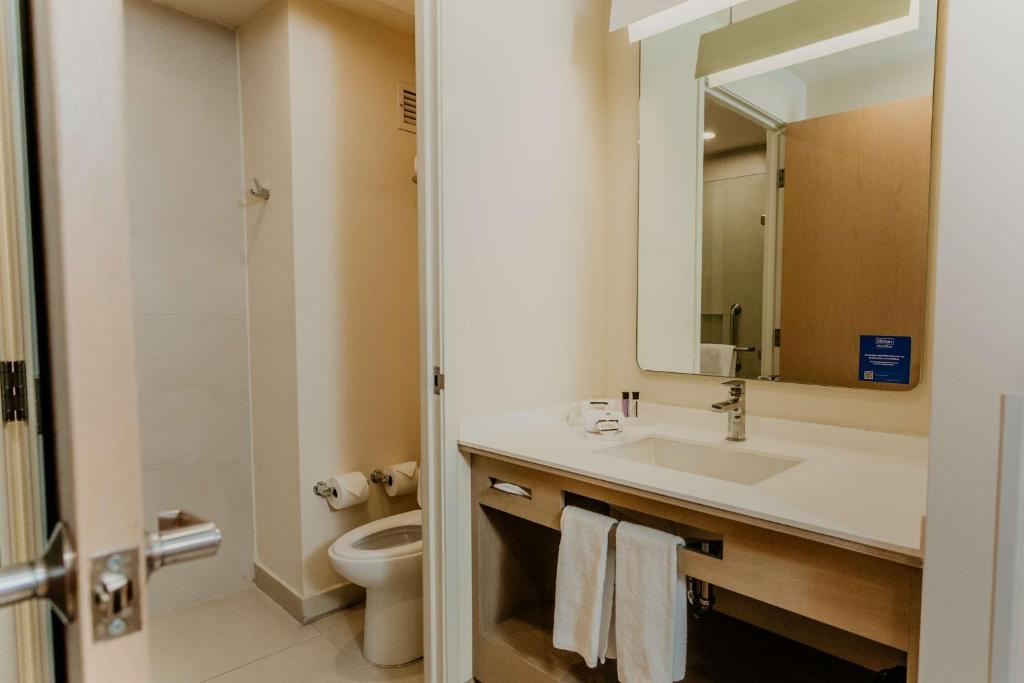 Koupelna v ubytování Hilton Garden Inn Silao Aeropuerto Bajio
