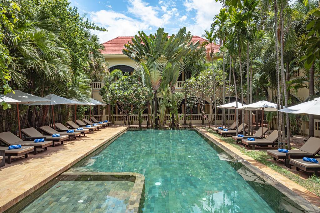 Bazén v ubytování Pavillon d'Orient Boutique Hotel nebo v jeho okolí