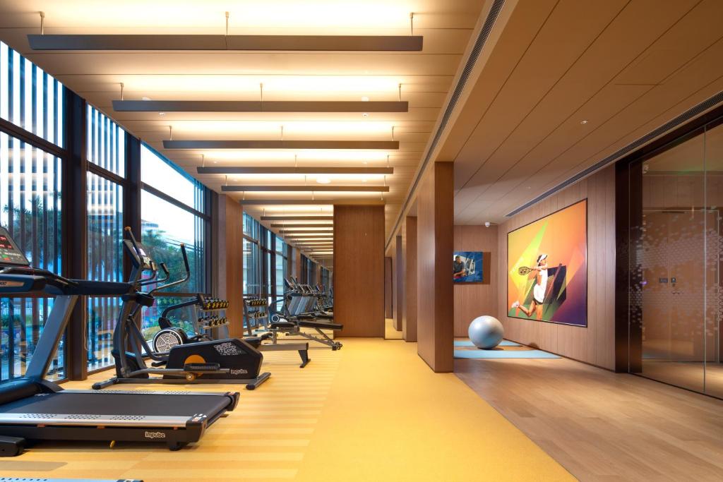 Fitness centrum a/nebo fitness zařízení v ubytování Hampton by Hilton Shenzhen Futian Port