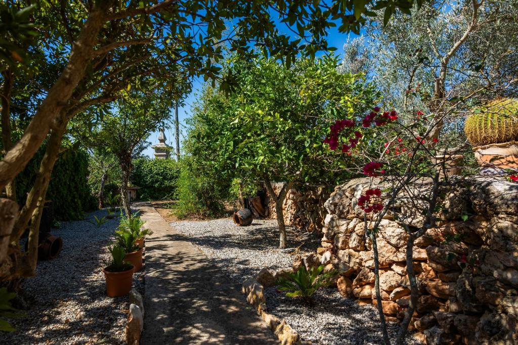 Zahrada ubytování Finca Can Hostalet