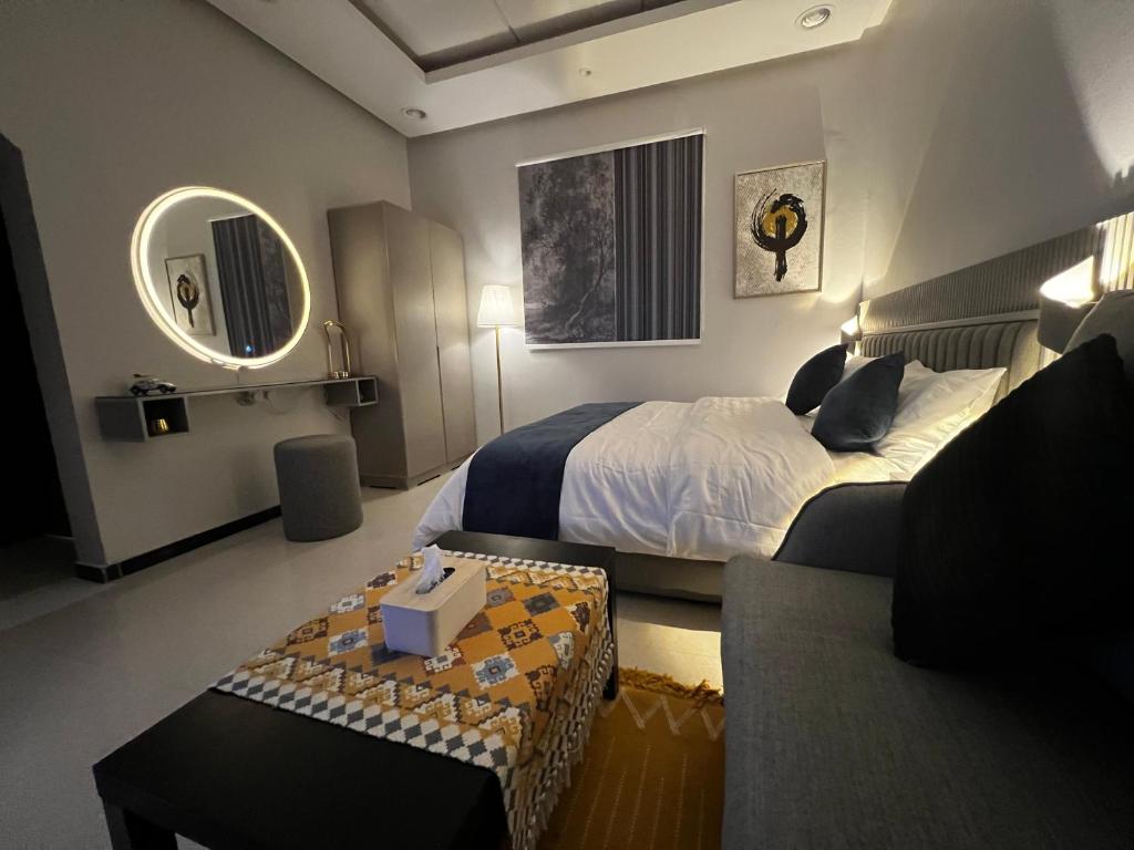 Voodi või voodid majutusasutuse Condo Studio Self checkin toas