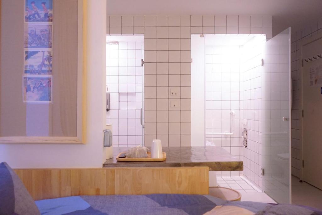 Koupelna v ubytování TGS Studio Hotel