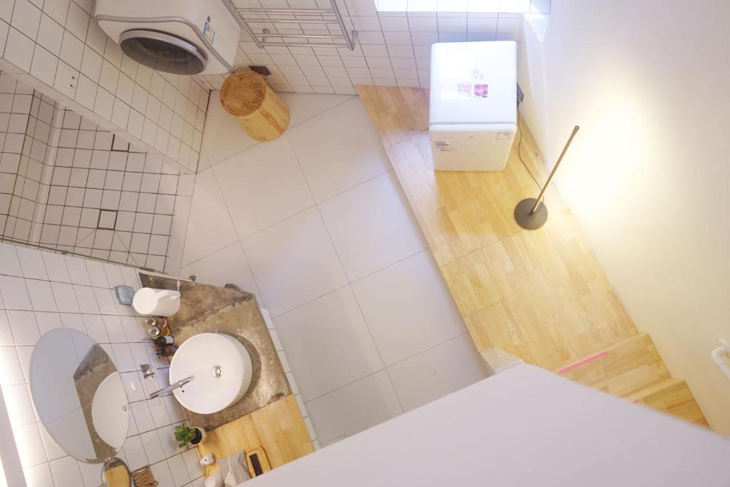 Koupelna v ubytování TGS Studio Hotel