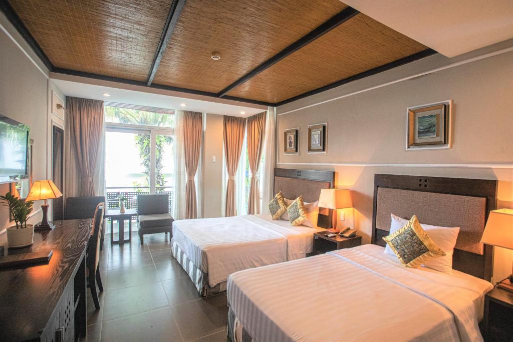 Phòng Deluxe Premium 2 Giường đơn nhìn ra Biển