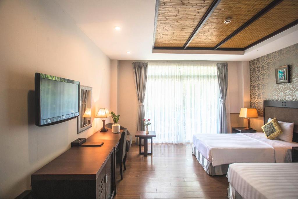 Phòng Superior 2 Giường Đơn Nhìn Ra Vườn