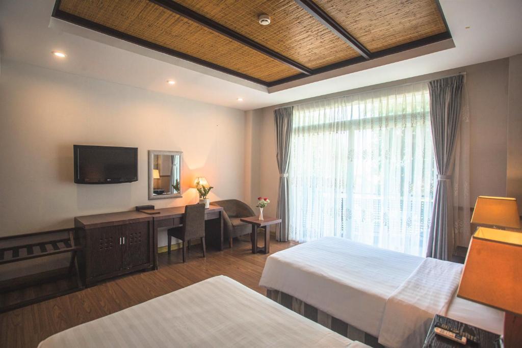 Phòng Superior 2 Giường Đơn Nhìn Ra Vườn