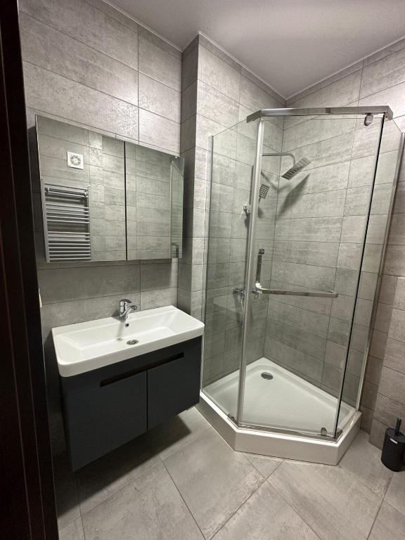 Koupelna v ubytování Pirosmani Mini Hotel