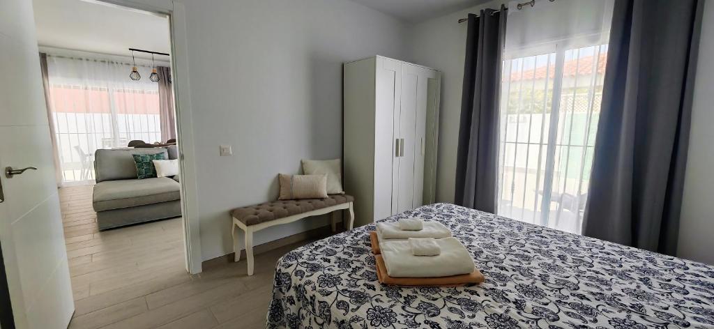 A bed or beds in a room at Villa Magnolia
