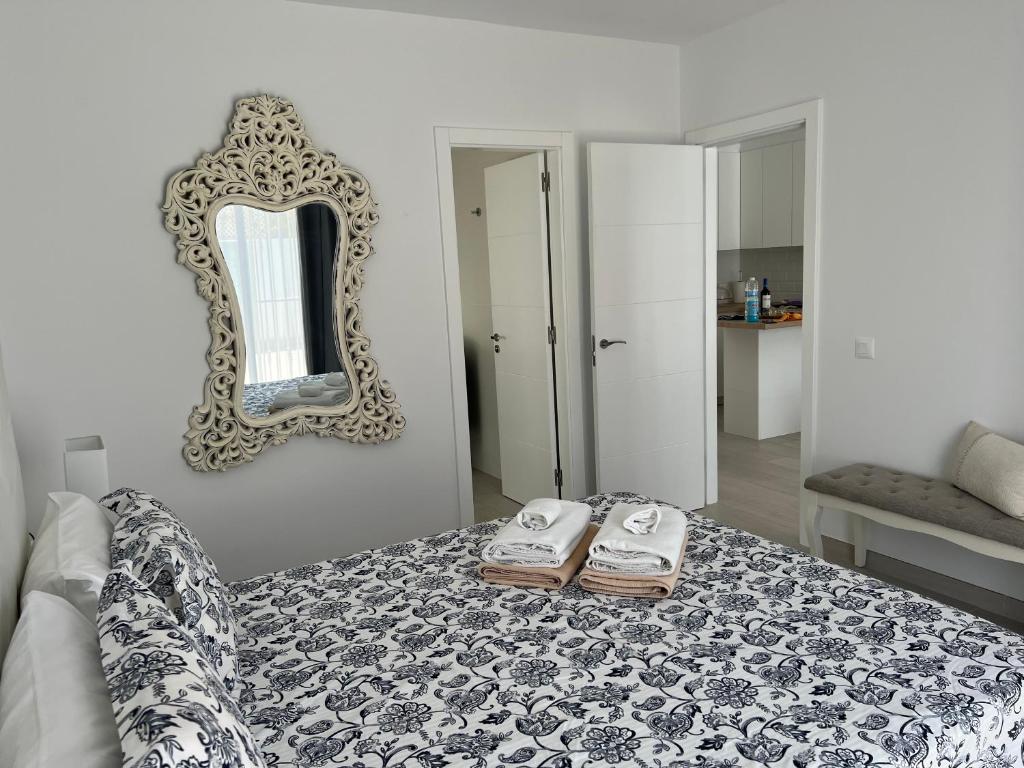 A bed or beds in a room at Villa Magnolia