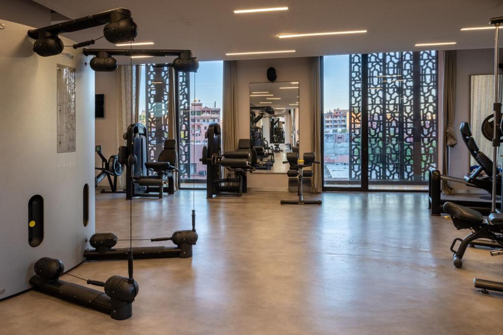 Fitness centrum a/nebo fitness zařízení v ubytování Radisson Blu Marrakech, Carré Eden