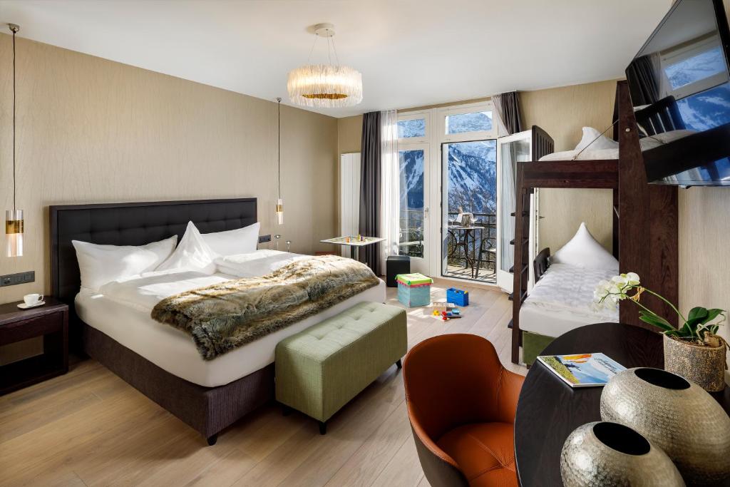 Postel nebo postele na pokoji v ubytování Märchenhotel