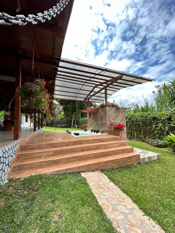 Zahrada ubytování finca Encanto