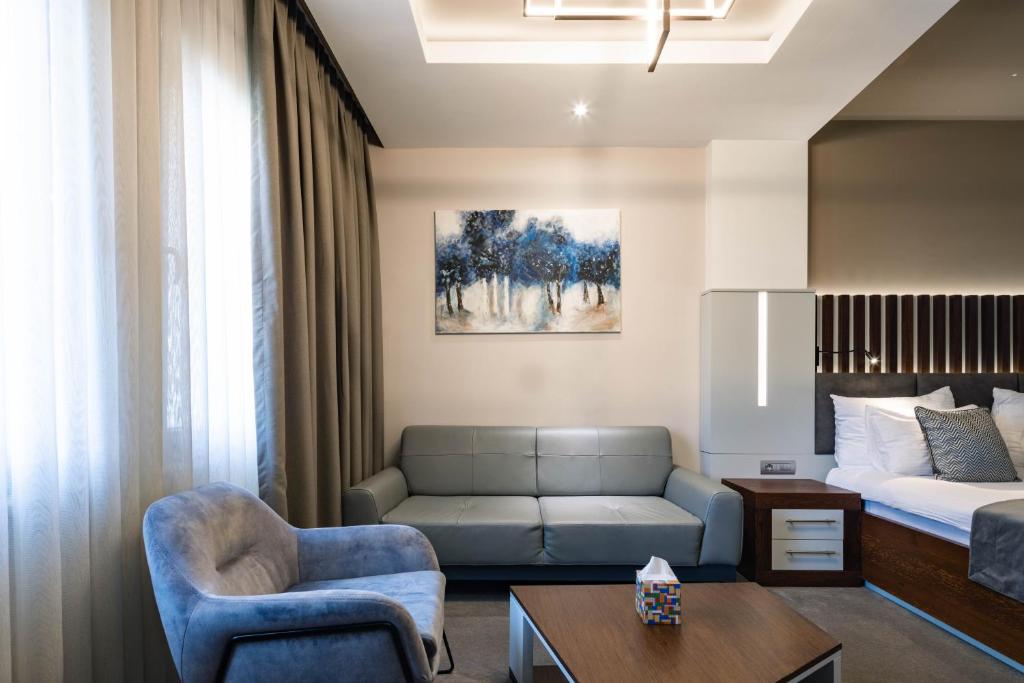 Posezení v ubytování Hotel Prishtina