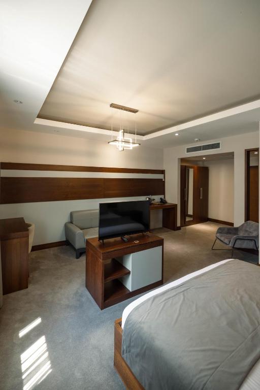 Posezení v ubytování Hotel Prishtina
