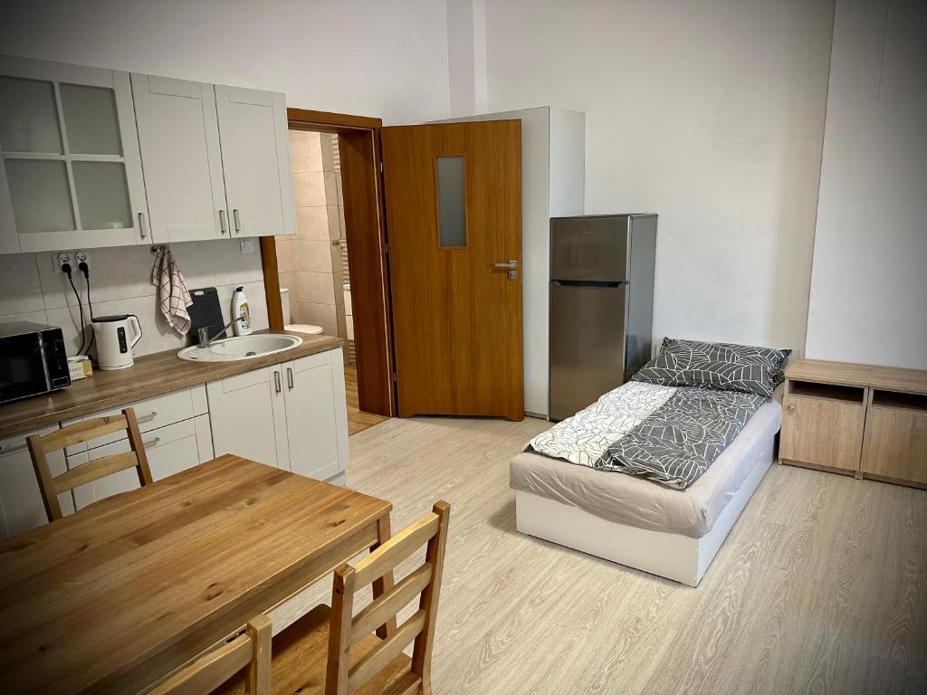 Kuchnia lub aneks kuchenny w obiekcie Hostel Sportowa