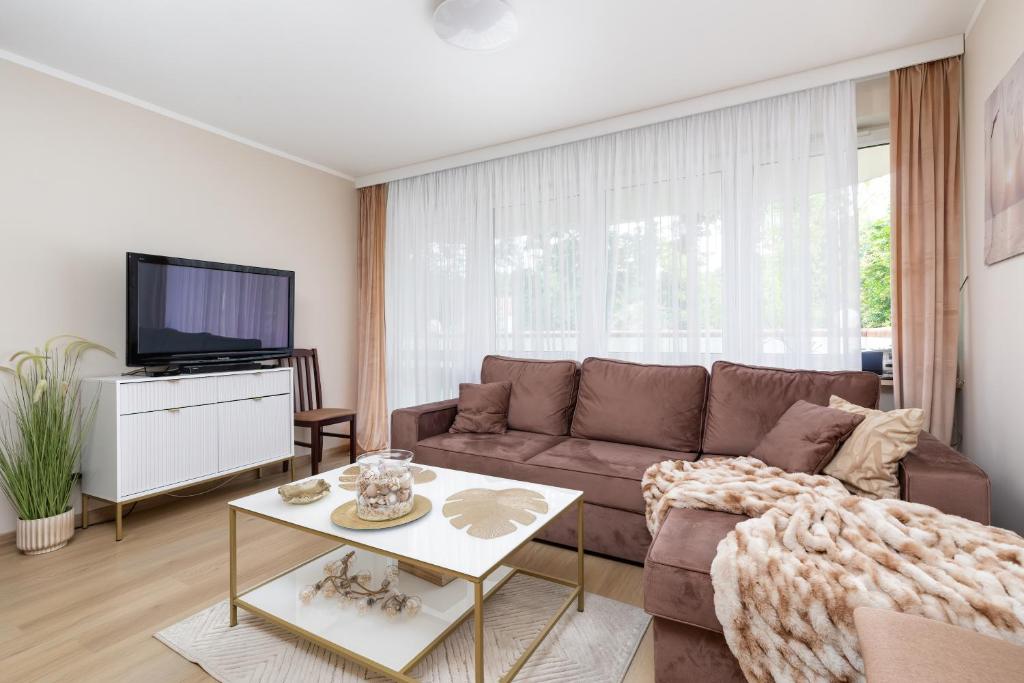 Istumisnurk majutusasutuses Apartamenty przy Promenadzie Villa Mistral II by Renters