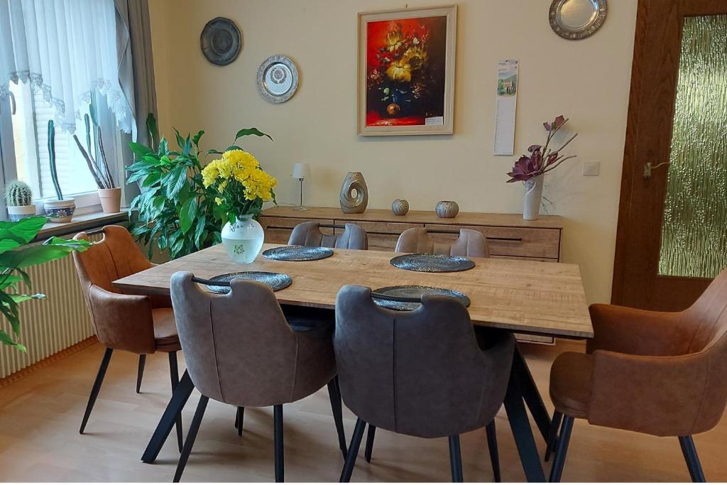 Posezení v ubytování Ferienwohnung am Gipsberg