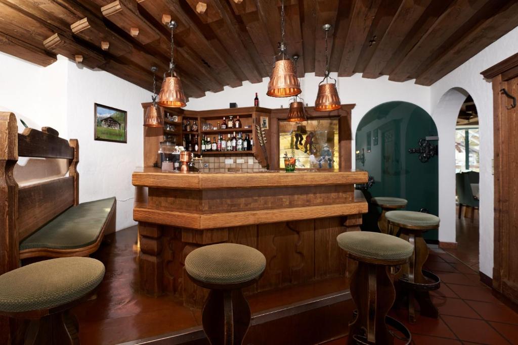 Lounge nebo bar v ubytování Hotel am Hof