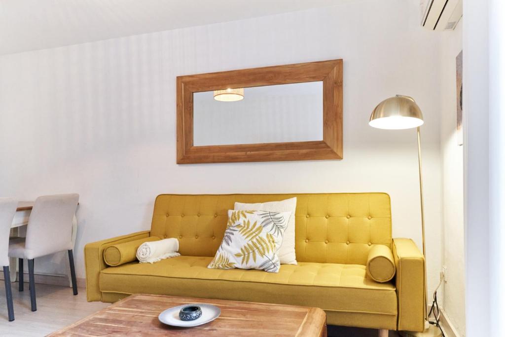 Posezení v ubytování HA Diputació terrace apartment