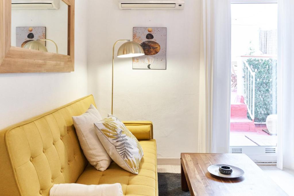 Posezení v ubytování HA Diputació terrace apartment