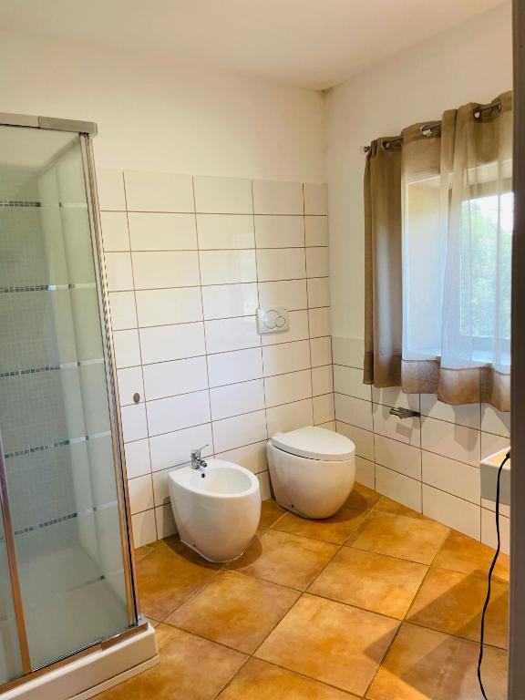 Koupelna v ubytování Conti B&B Suite Ponte Amato