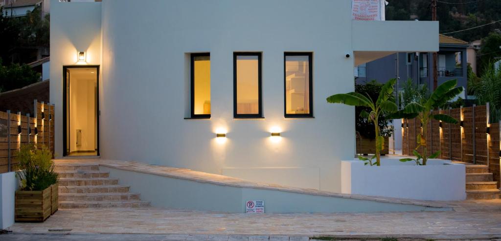 Budova, kde se aparthotel nachází