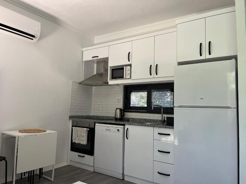 Kuchyň nebo kuchyňský kout v ubytování Kagan Holiday Apartments