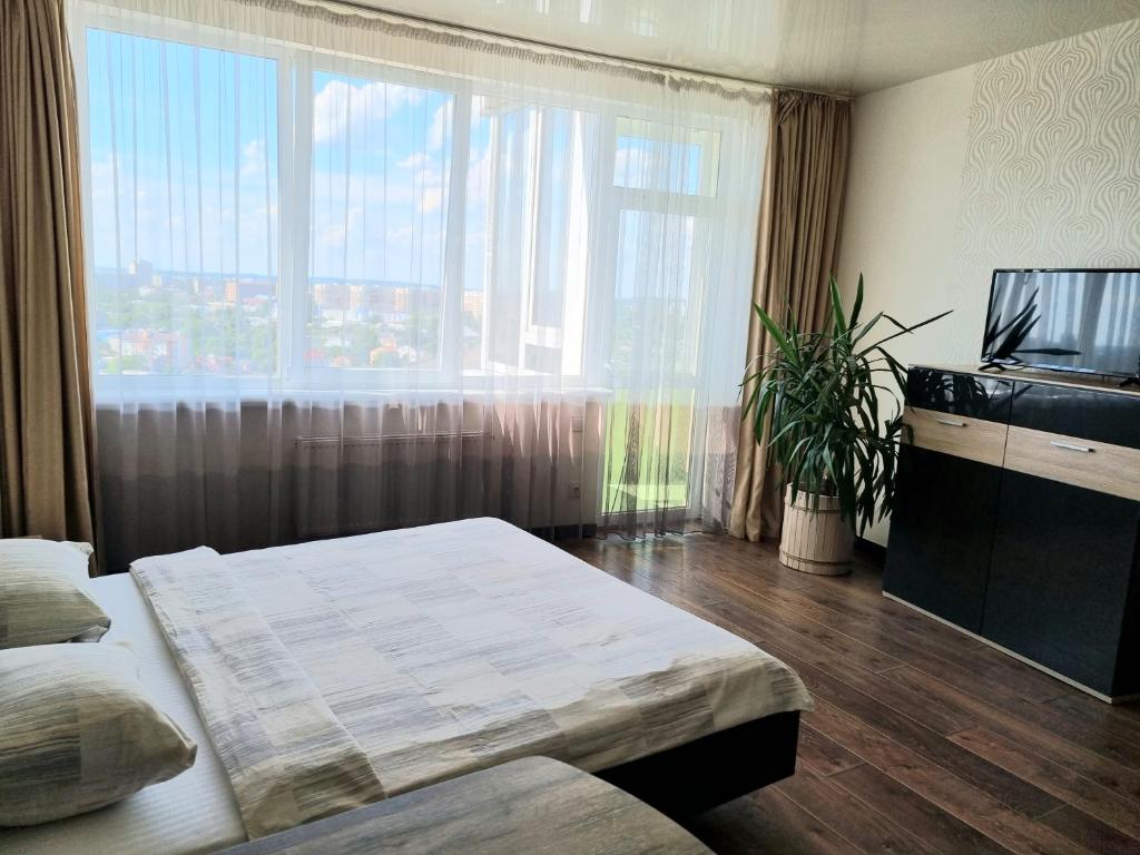 Postel nebo postele na pokoji v ubytování Apart Panorama