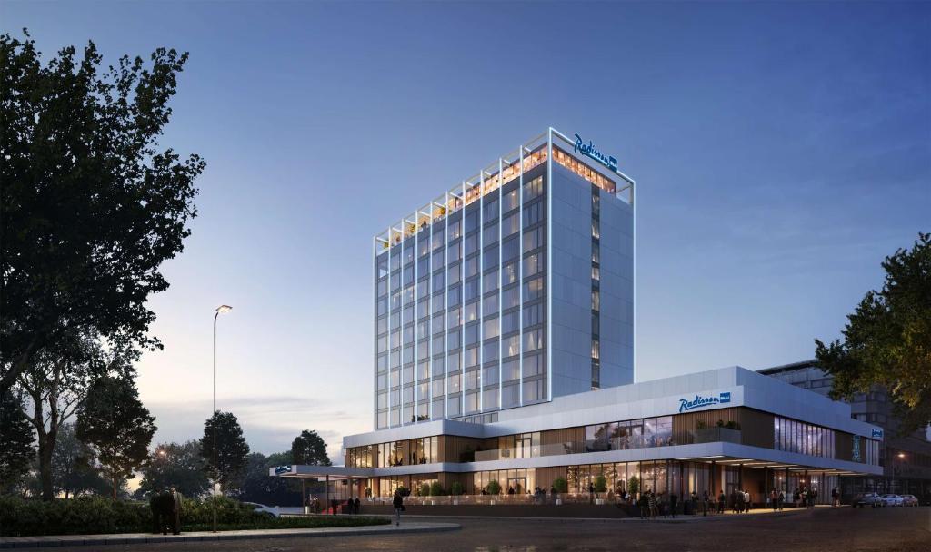 a rendering of a tall building at Radisson Blu Caledonien Hotel, Kristiansand in Kristiansand