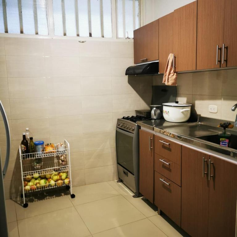 Kuchyň nebo kuchyňský kout v ubytování Hostel Brisas del Nevado