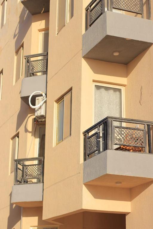 Balkón nebo terasa v ubytování اجمل شاليه بقرية بلو باي بمرسى مطروح مكيف غرفتين ورسيبشن best chalet 2 room marsa matrouh blue bay village