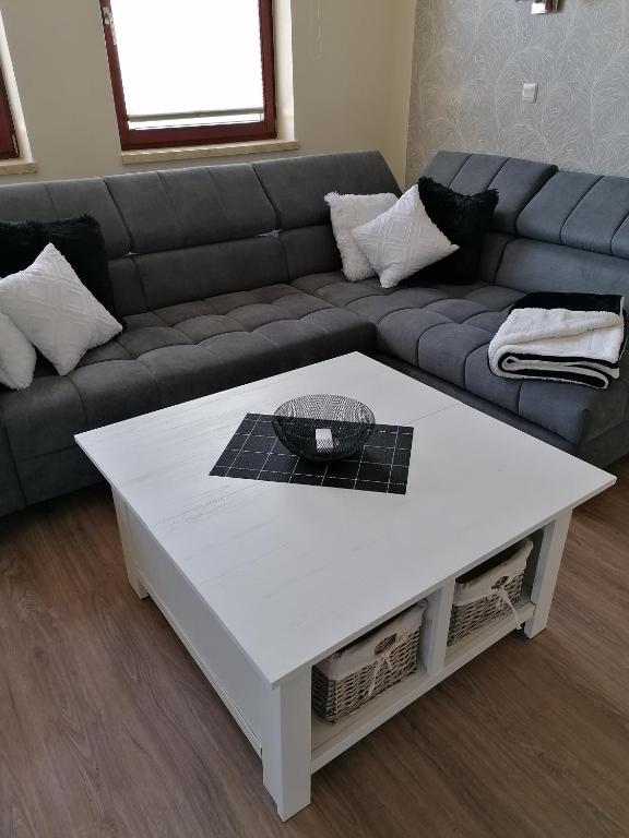 Posezení v ubytování Ferienwohnung Wegner