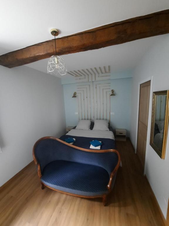 Postel nebo postele na pokoji v ubytování Gîte Brequat - Pyrénées Atlantique