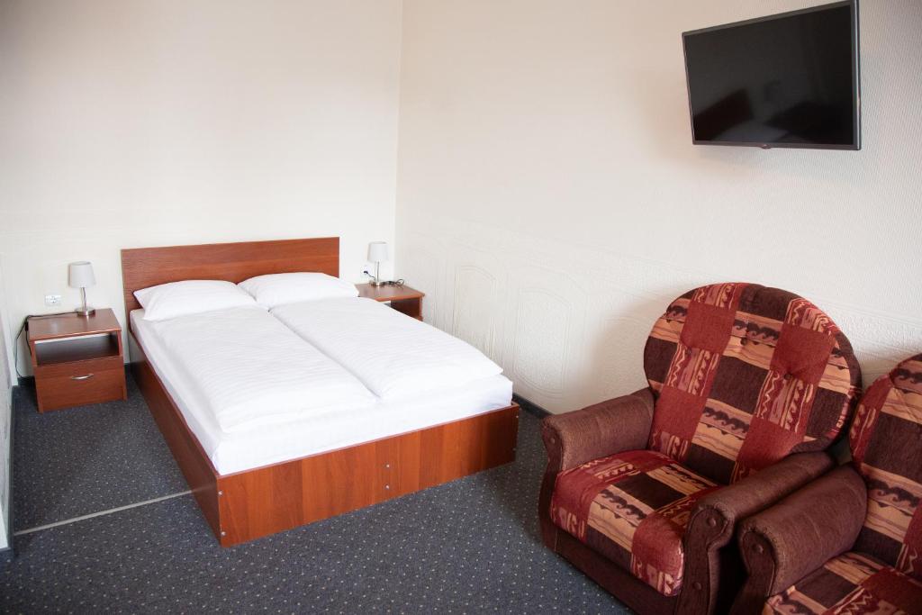 TV a/nebo společenská místnost v ubytování Dinaburg SPA Hotel
