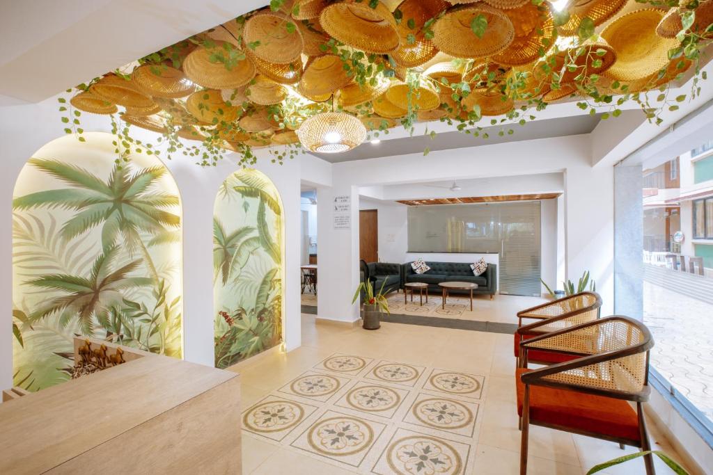 Posezení v ubytování Kay's Calangute Resort Service Apartments