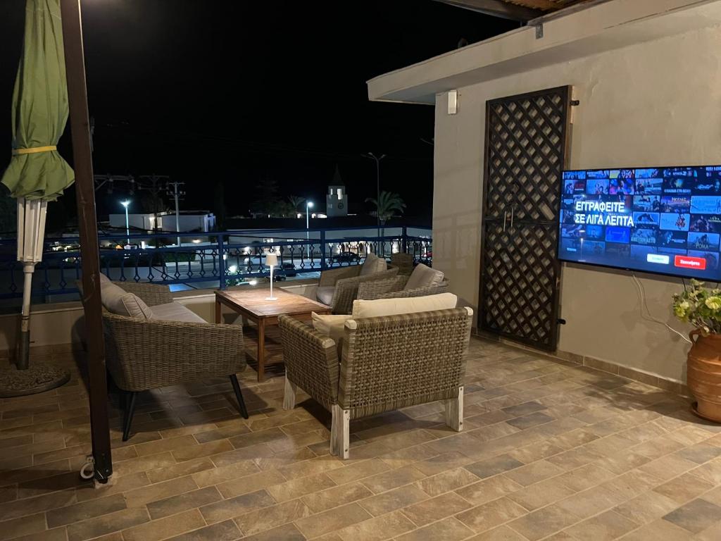 Telewizja i/lub zestaw kina domowego w obiekcie Reginas Apartments