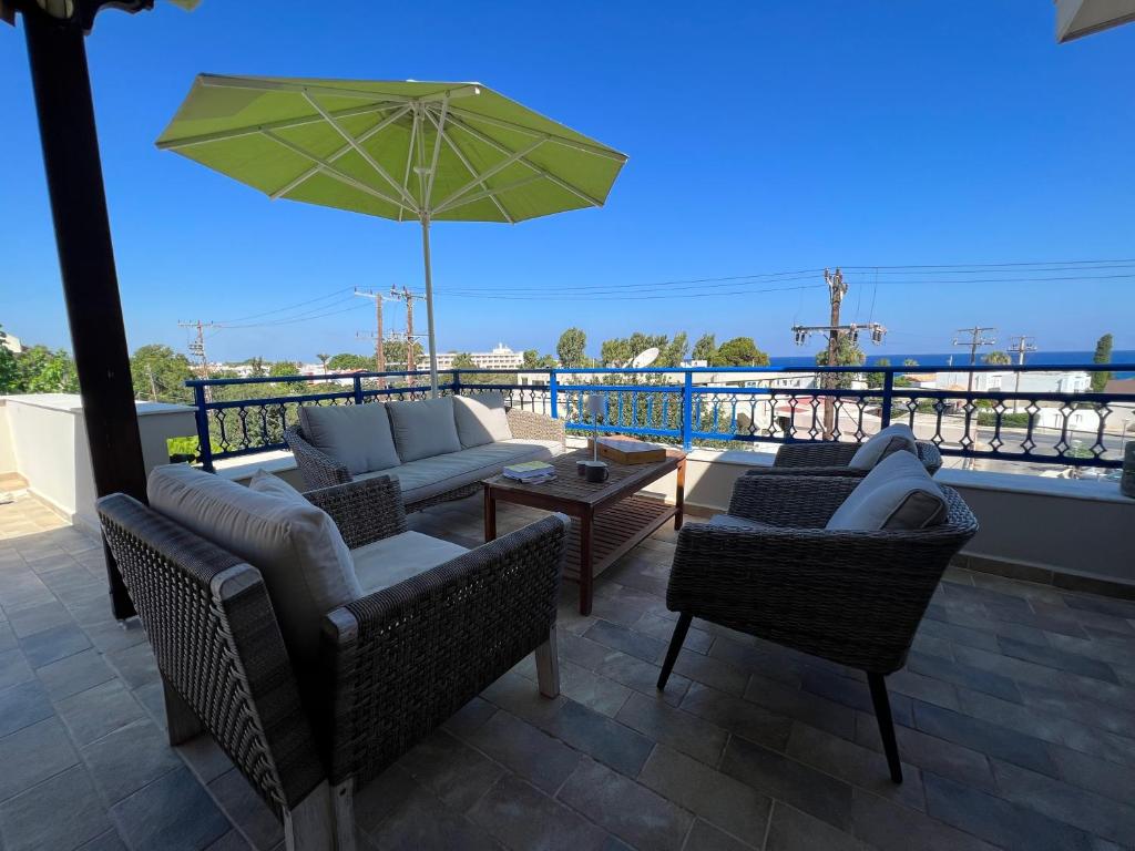 Balkon lub taras w obiekcie Reginas Apartments