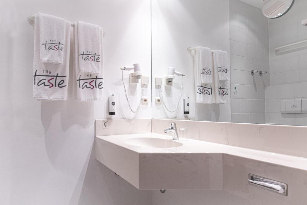 Koupelna v ubytování Taste Hotel Kulmbach