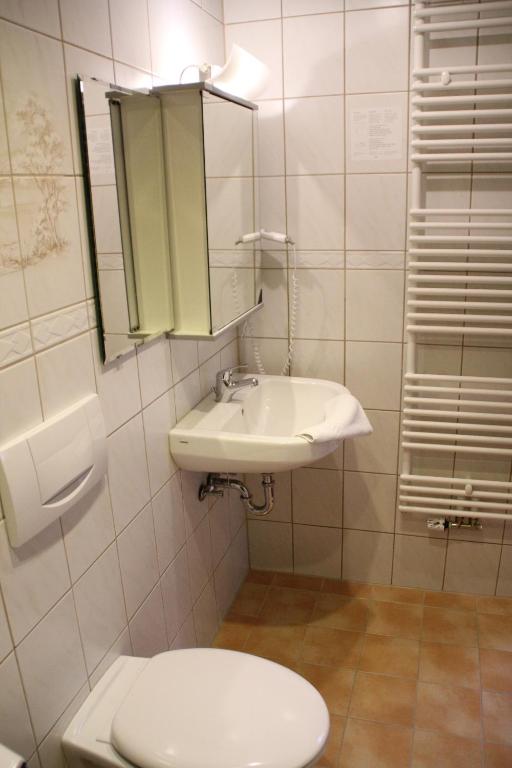 Koupelna v ubytování Hotel Thüringer Hof