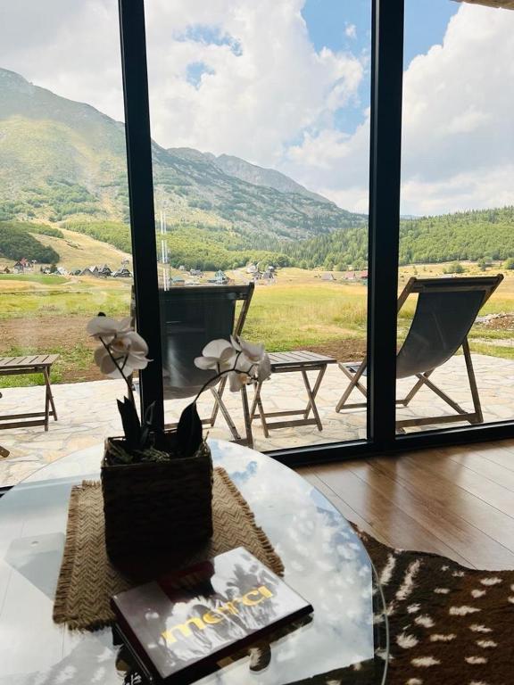 山景或在度假屋看到的山景